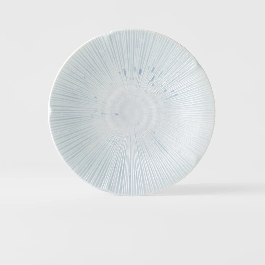 Platou pentru servire, din ceramica, Ice Albastru, Ø22xH2,7 cm (3)