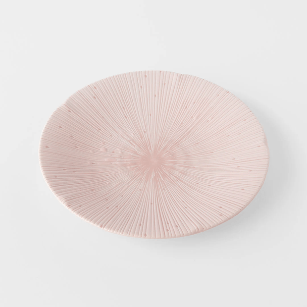 Platou pentru servire, din ceramica, Ice Roz, Ø22xH2,7 cm (2)