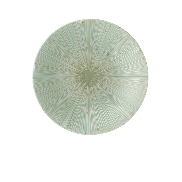 Platou pentru servire, din ceramica, Ice Verde, Ø22xH2,7 cm