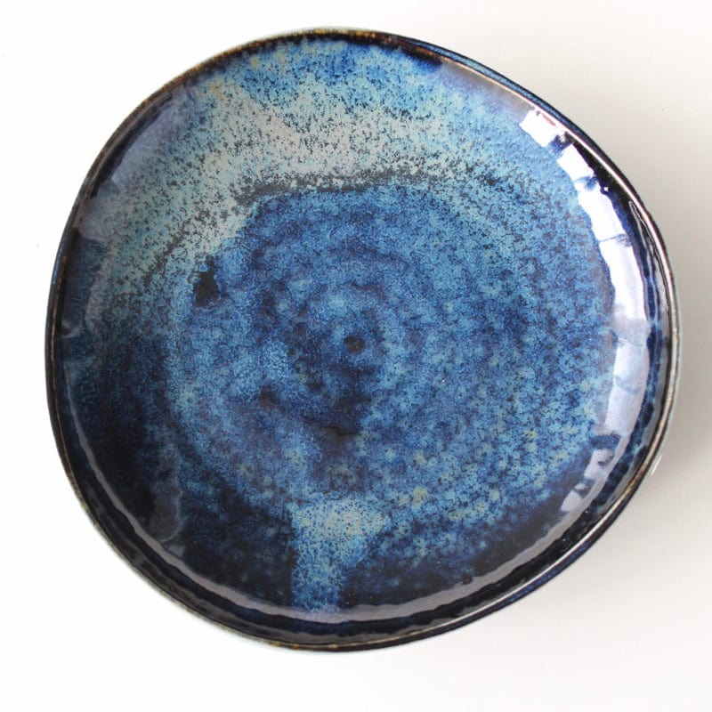 Platou pentru servire, din ceramica, Indigo Albastru, Ø16,5xH3 cm (2)