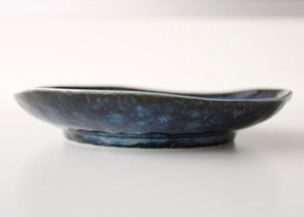 Platou pentru servire, din ceramica, Indigo Albastru, Ø16,5xH3 cm (3)