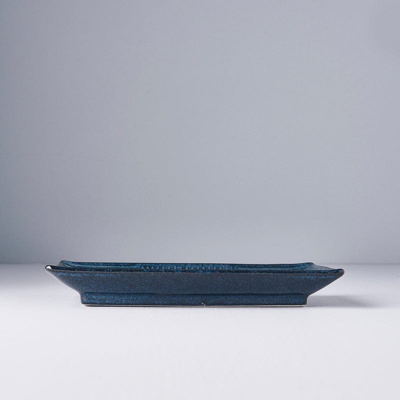 Platou pentru servire, din ceramica, Lines Albastru, L21xl13xH2,5 cm (1)