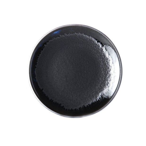 Platou pentru servire, din ceramica, Matt Negru, Ø25,5xH3,5 cm