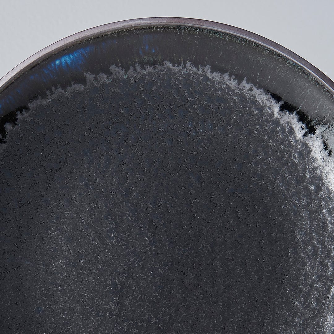 Platou pentru servire, din ceramica, Matt Negru, Ø25,5xH3,5 cm (1)