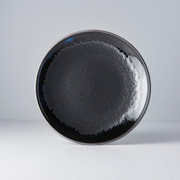 Platou pentru servire, din ceramica, Matt Negru, Ø25,5xH3,5 cm (3)