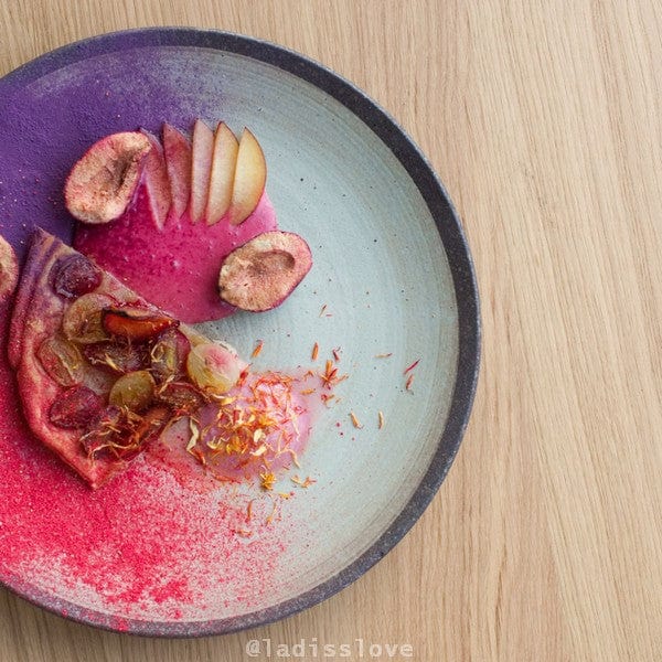 Platou pentru servire, din ceramica, Nin-Rin Bej, Ø25,5xH3,5 cm (3)