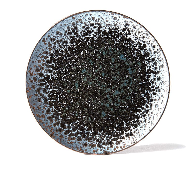 Platou pentru servire, din ceramica, Pearl Negru, Ø28,5xH3 cm