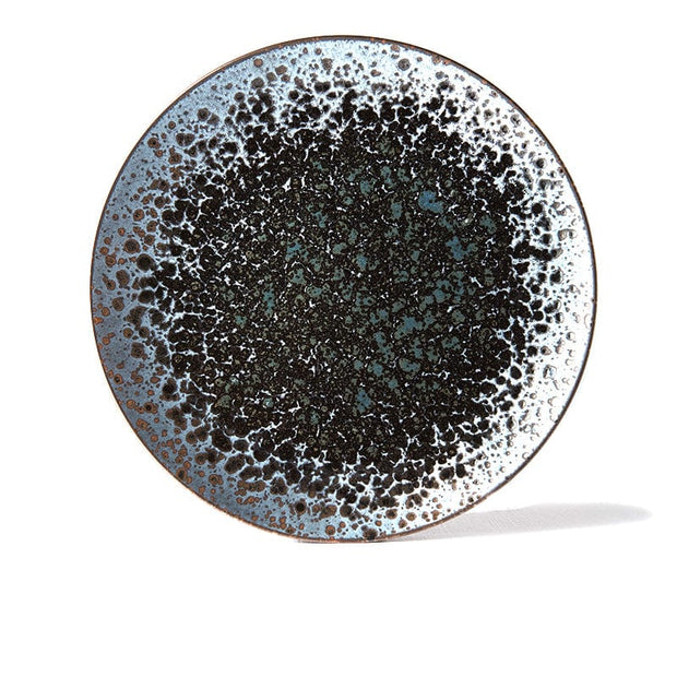 Platou pentru servire, din ceramica, Pearl Negru, Ø28,5xH3 cm