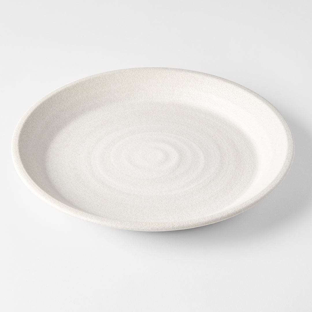 Platou pentru servire, din ceramica, Sand Alb, Ø27,5xH3 cm (3)