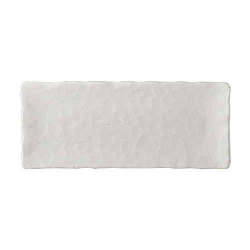 Platou pentru servire, din ceramica, Shell Alb, L29xl12 cm