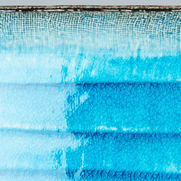 Platou pentru servire, din ceramica, Sky Albastru, L21,5xl13,5xH3 cm (2)