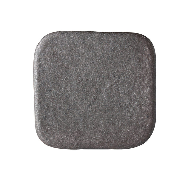 Platou pentru servire, din ceramica, Stone Negru, L25xl25xH2 cm