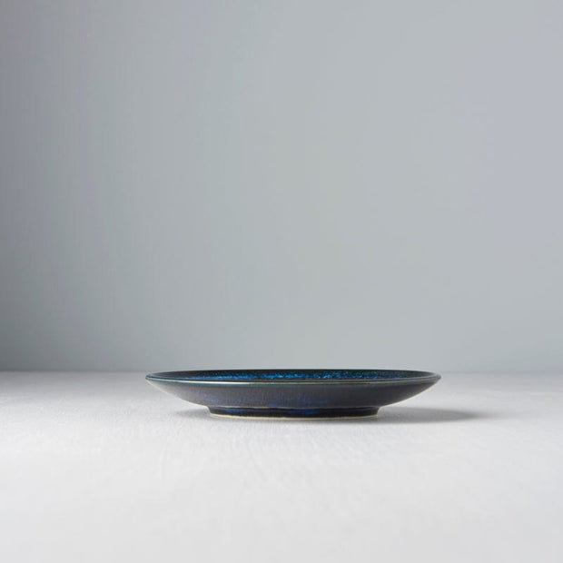 Platou pentru servire, din ceramica, Swirl Albastru, Ø17xH2,5 cm (2)