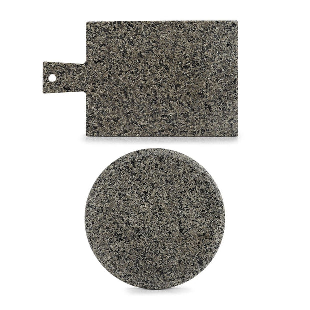 Platou servire din granit, Modern Square Gri / Negru, L30xl18xH1 cm (3)