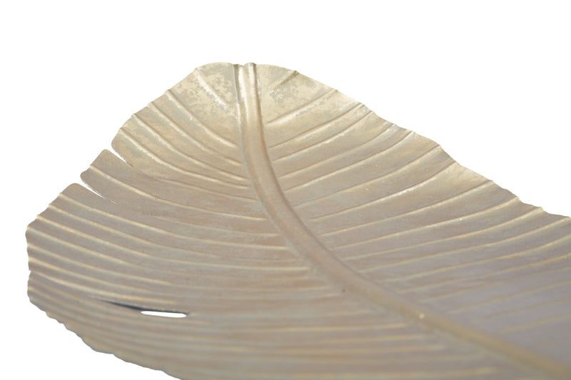 Platou decorativ metalic Glam Leaf B Auriu, L55xl18xH2 cm (8)