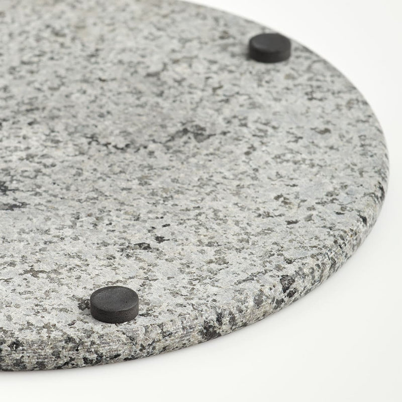 Platou servire din granit, Modern Gri / Negru, Ø25 cm (4)