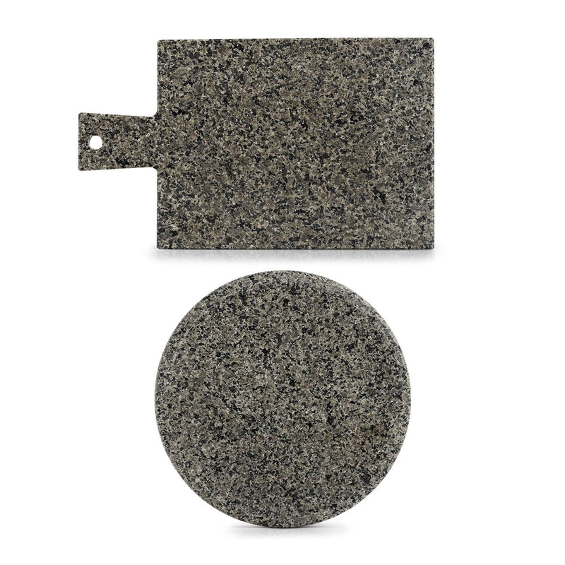 Platou servire din granit, Modern Gri / Negru, Ø25 cm (3)
