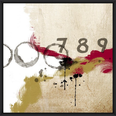 Tablou 2 piese Canvas Abstract Numbers (2)