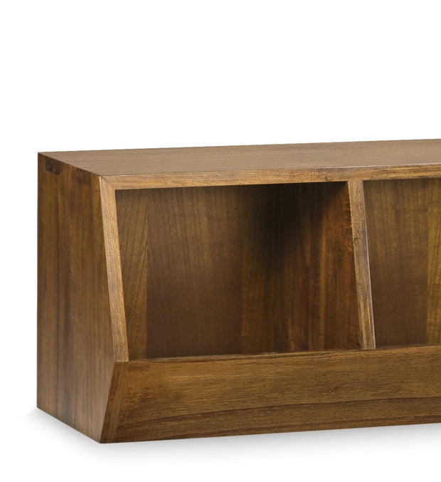 Raft din lemn si furnir, Star Combi Nuc, l90xA42xH45 cm (1)