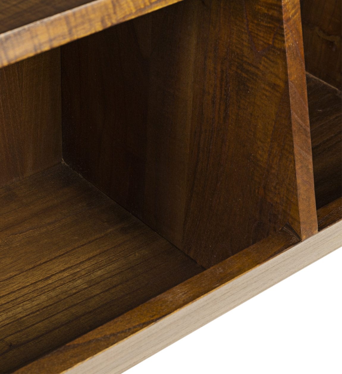 Raft din lemn si furnir, Star Combi Nuc, l90xA42xH45 cm (2)