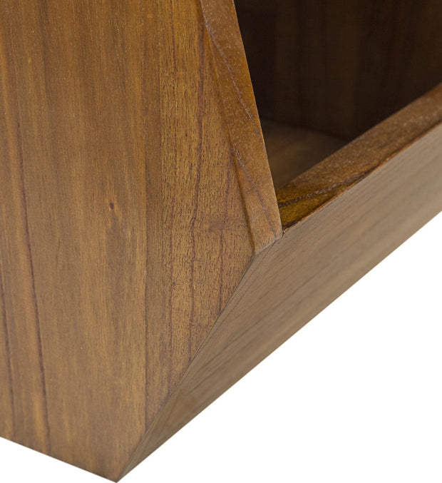 Raft din lemn si furnir, Star Combi Nuc, l90xA42xH45 cm (3)