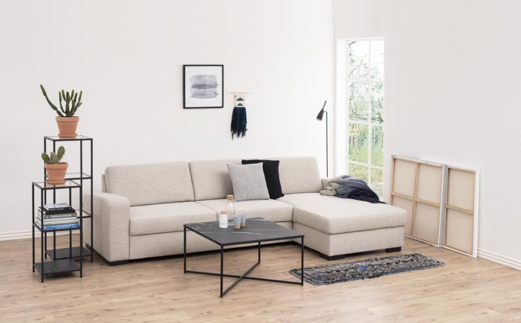 Raft din metal si sticla Seaford Negru, l35xA37xH119,5 cm (1)