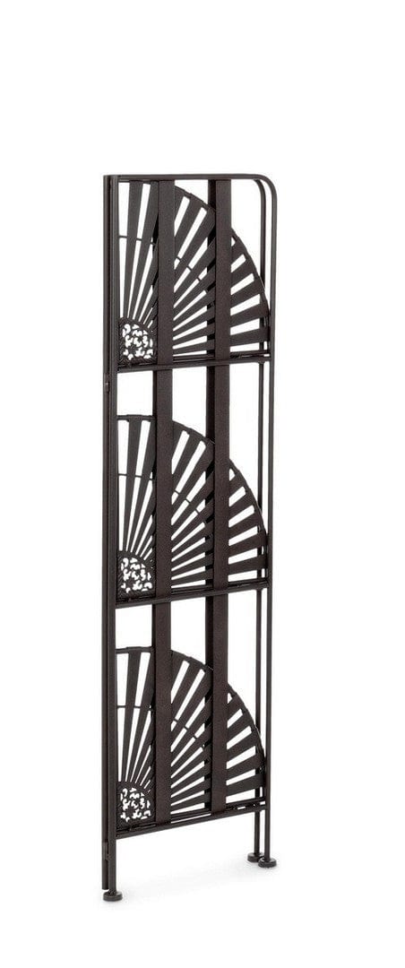 Raft pliabil pentru gradina / terasa, din metal, Ray Corner Small Maro Inchis, L49xl36xH120 cm (2)