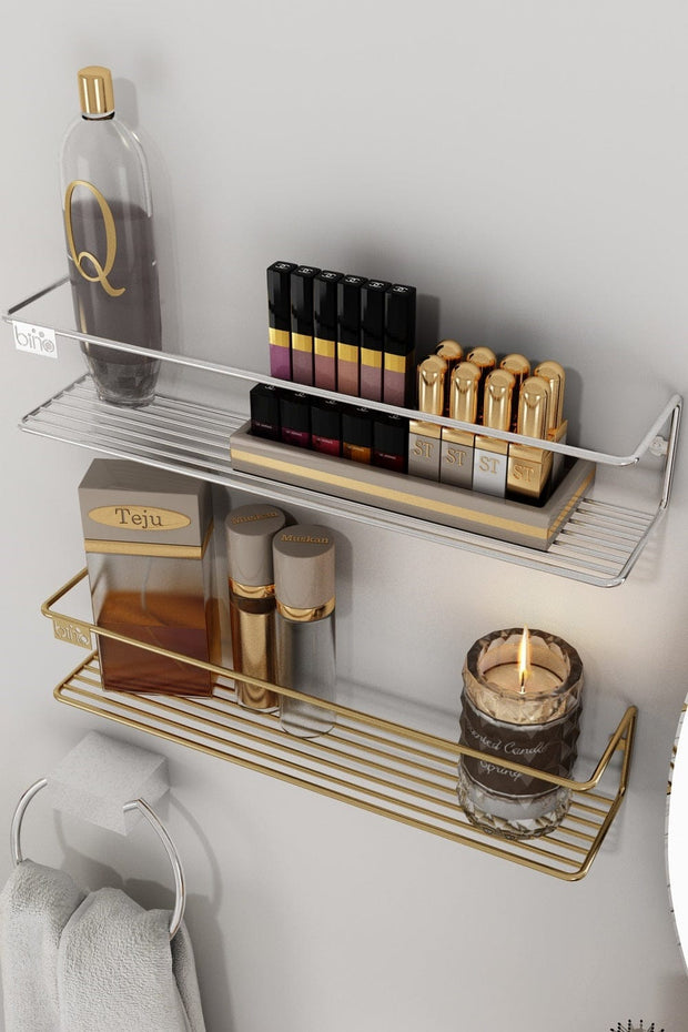 Raft suspendat din metal, Bino Crom, l33xA7xH7 cm