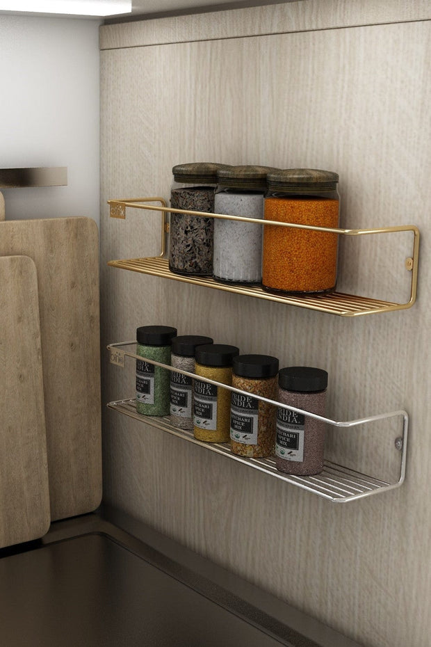 Raft suspendat din metal, Bino Crom, l33xA7xH7 cm (1)