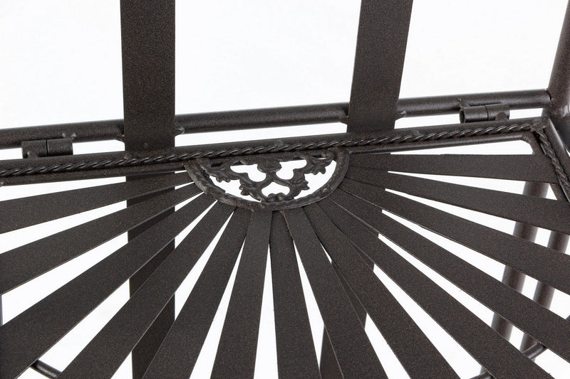 Raft pliabil pentru gradina / terasa, din metal, Ray Slim Maro Inchis, L34xl30xH153 cm (2)