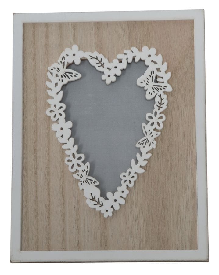 Mauro Ferretti Rama foto decorativa din MDF si lemn Laugh Love Natural, 17,5 x 22,8 cm