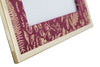 Rama foto decorativa din MDF si metal Glam Large Bordeaux / Auriu, 28 x 33,5 cm (3)