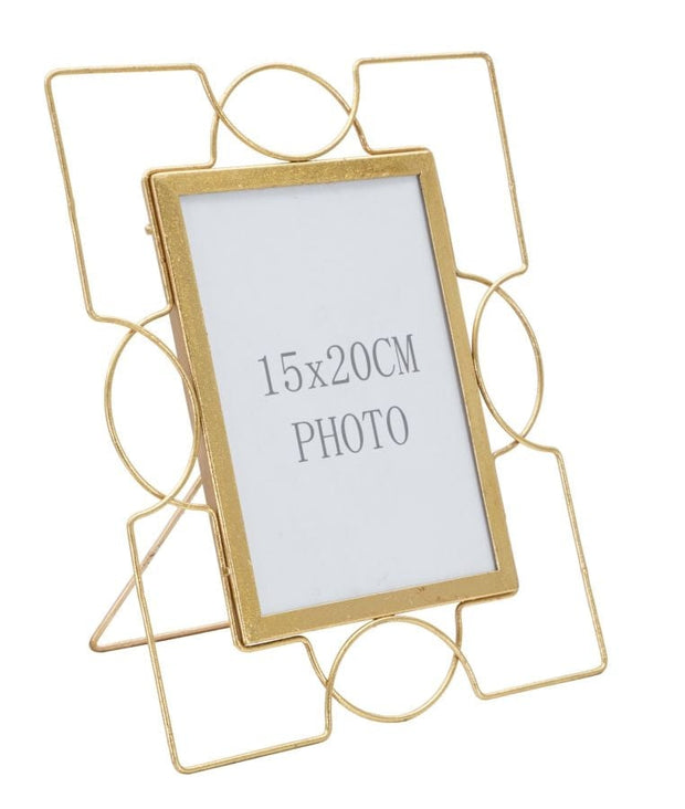 Rama foto decorativa din metal, Glam U Small Auriu, 24 x 28 cm (1)