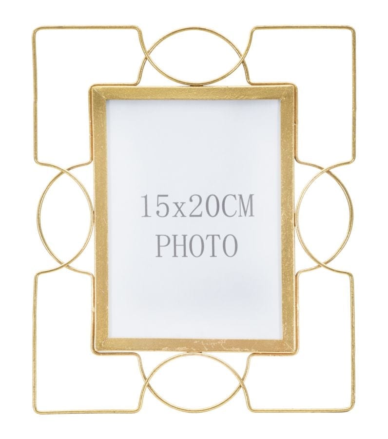 Rama foto decorativa din metal, Glam U Small Auriu, 24 x 28 cm (2)
