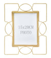 Rama foto decorativa din metal, Glam U Small Auriu, 24 x 28 cm (2)