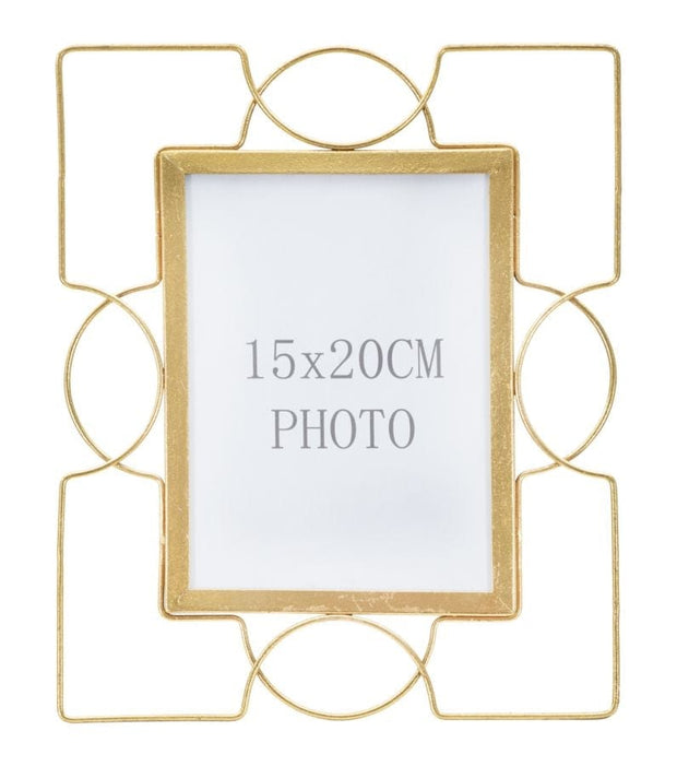 Rama foto decorativa din metal, Glam U Small Auriu, 24 x 28 cm (2)