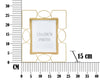 Rama foto decorativa din metal, Glam U Small Auriu, 24 x 28 cm (5)