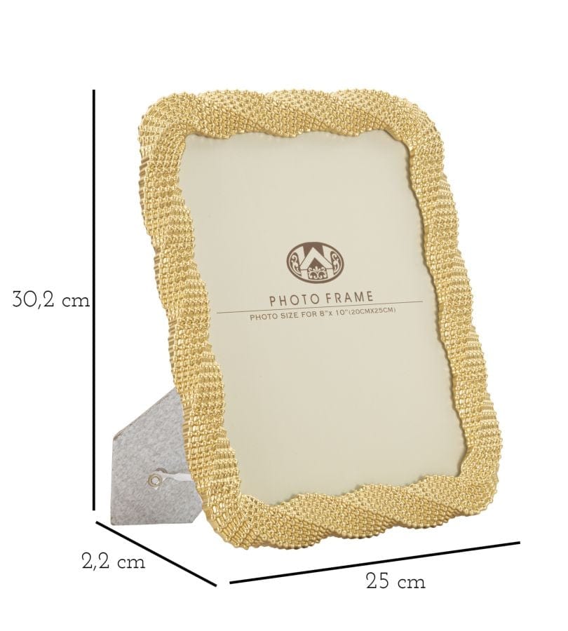 Rama foto decorativa din polirasina Bead Large Auriu, 25 x 30,2 cm (5)