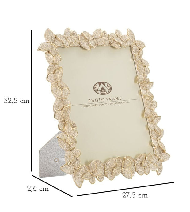 Rama foto decorativa din polirasina Butterflies Large Auriu, 27,5 x 32,5 cm (5)