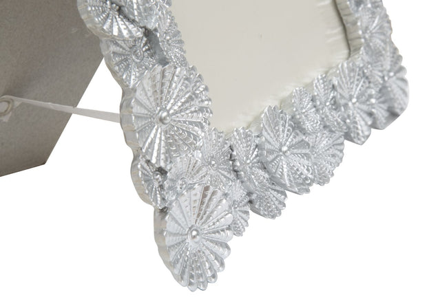 Rama foto decorativa din polirasina Cornice Flowers Argintiu, 23 x 27 cm (3)