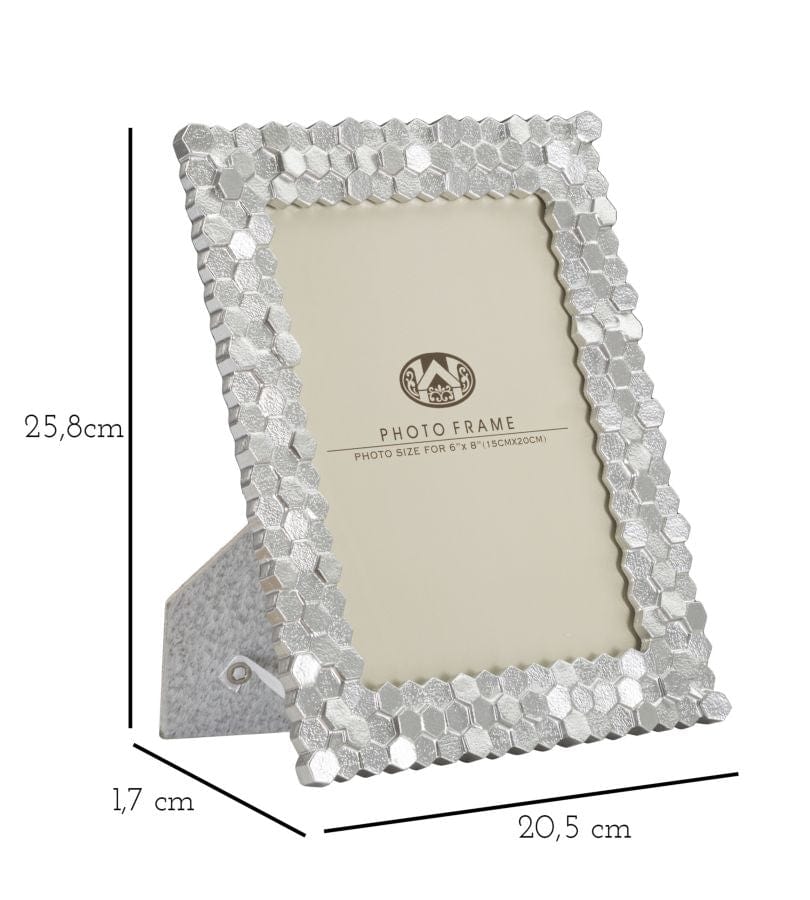 Rama foto decorativa din polirasina Silvy Small Argintiu, 20,5 x 25,8 cm (5)