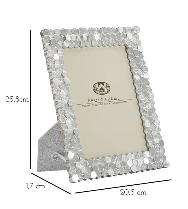 Rama foto decorativa din polirasina Silvy Small Argintiu, 20,5 x 25,8 cm (5)