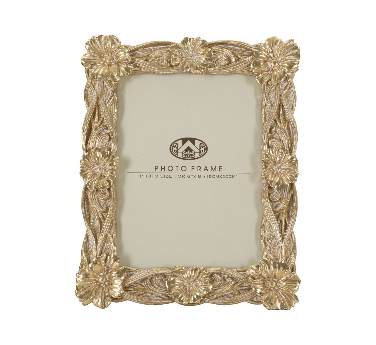 Rama foto decorativa din polirasina Twist Flo Small Auriu, 21,5 x 26,5 cm (2)