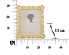 Rama foto decorativa din rasina Loff Large Auriu, 26,8 x 31,5 cm (6)