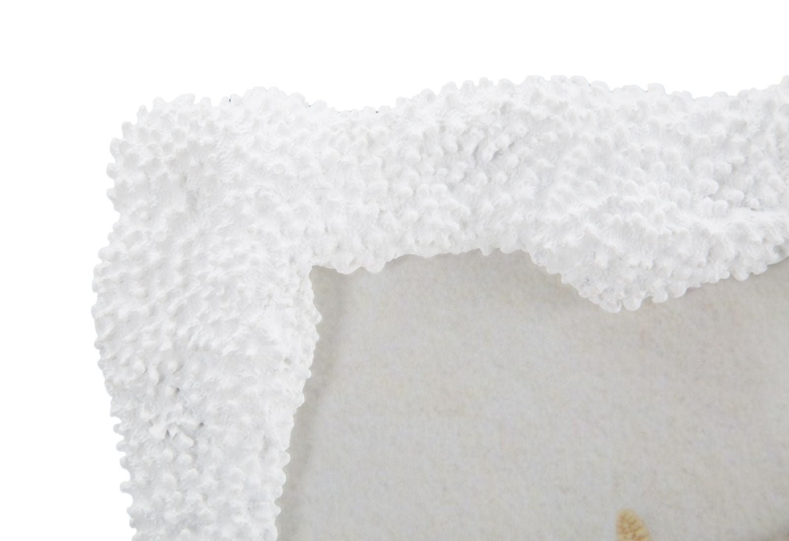 Rama foto decorativa din rasina si sticla Corallo Large Alb, 25,7 x 30,5 cm (3)