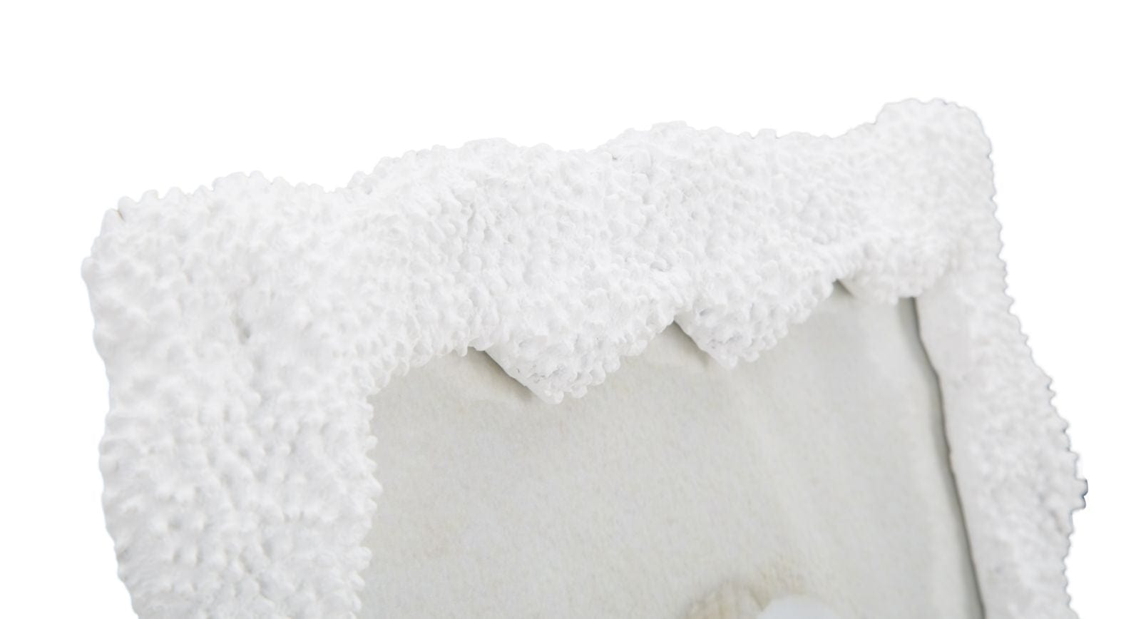 Rama foto decorativa din rasina si sticla Corallo Large Alb, 25,7 x 30,5 cm (4)