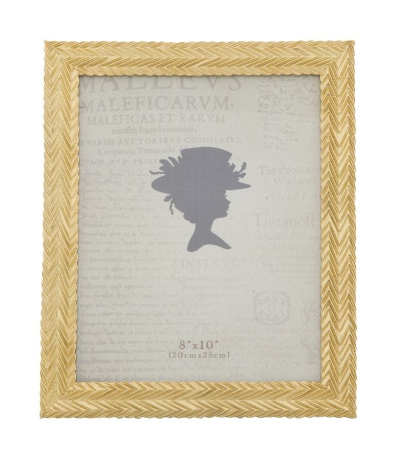 Rama foto decorativa din rasina Stick Large Auriu, 25,3 x 30,5 cm (2)