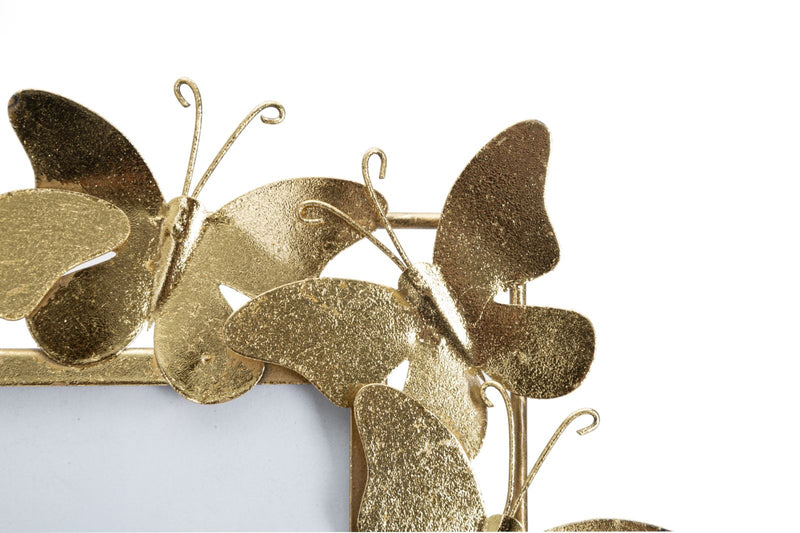 Rama foto decorativa din metal, Butterfly Glam Auriu, 35 x 38 cm (3)