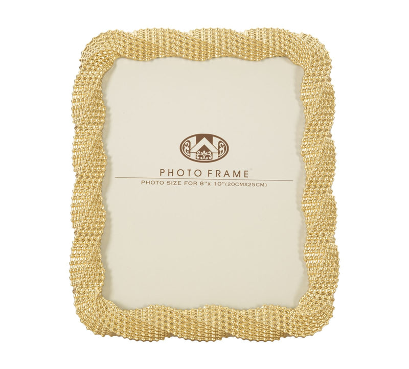 Rama foto decorativa din polirasina Bead Large Auriu, 25 x 30,2 cm (2)