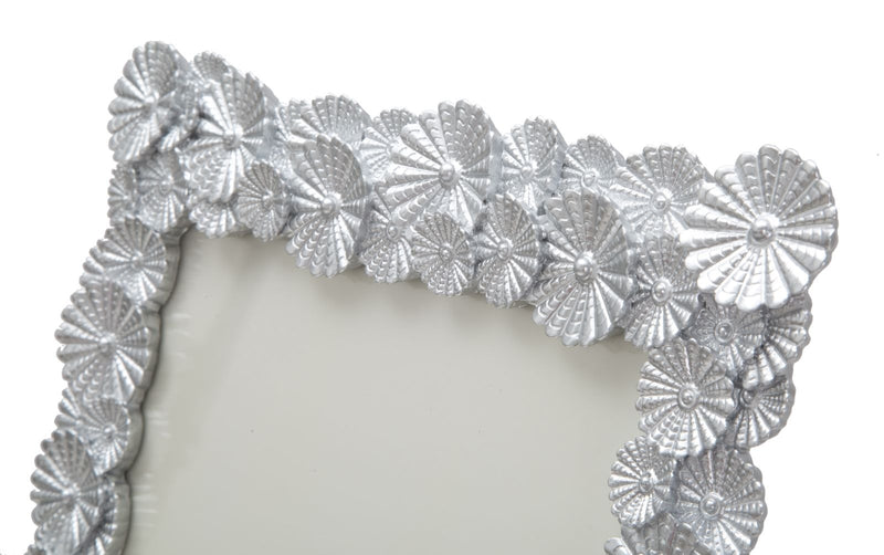 Rama foto decorativa din polirasina Cornice Flowers Argintiu, 27 x 33 cm (4)